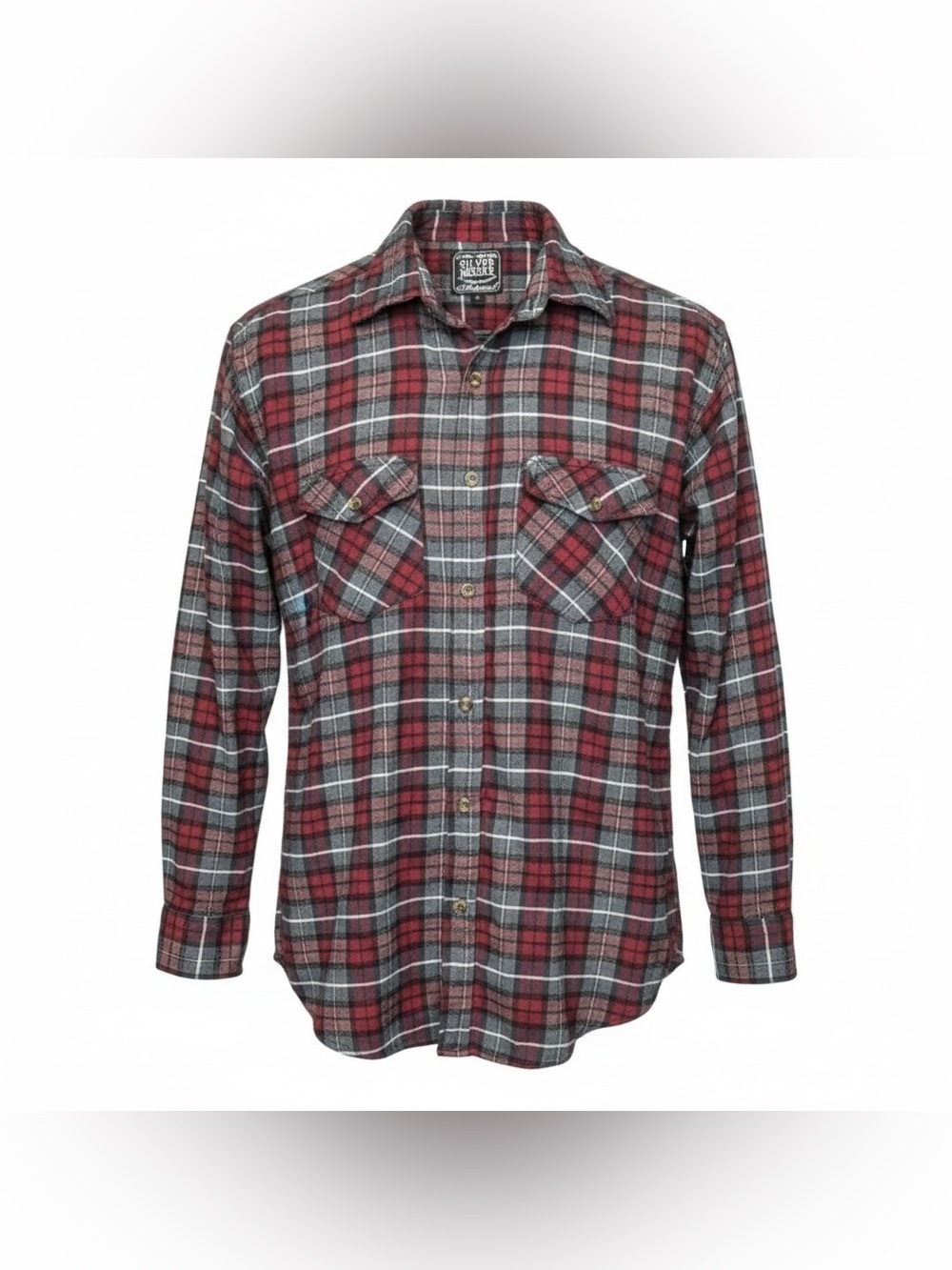 Vintage Workwear Red Plaid Flannel Shirt